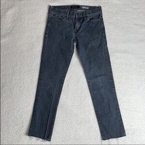 Aeropostale Skinny Jeans Gray Denim Raw Hem Crop Size 28 In style